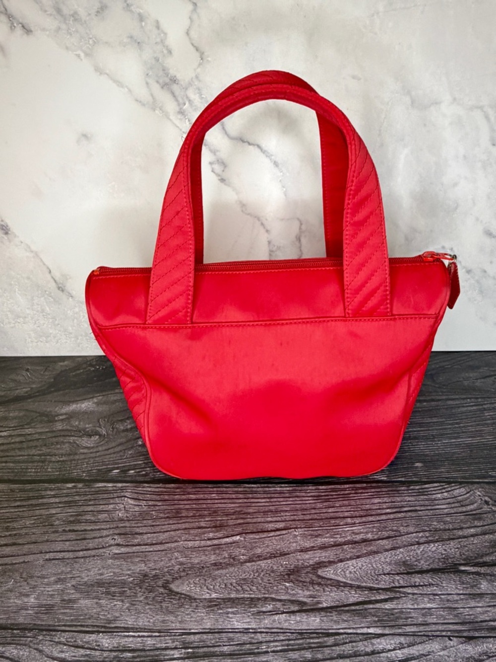 Yves Saint Laurent Red Nylon Travel Tote | YSL Lightweight Weekender Bag - Picture 5 of 9